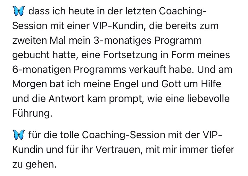 Testimonial Franziska Verkauf anonym